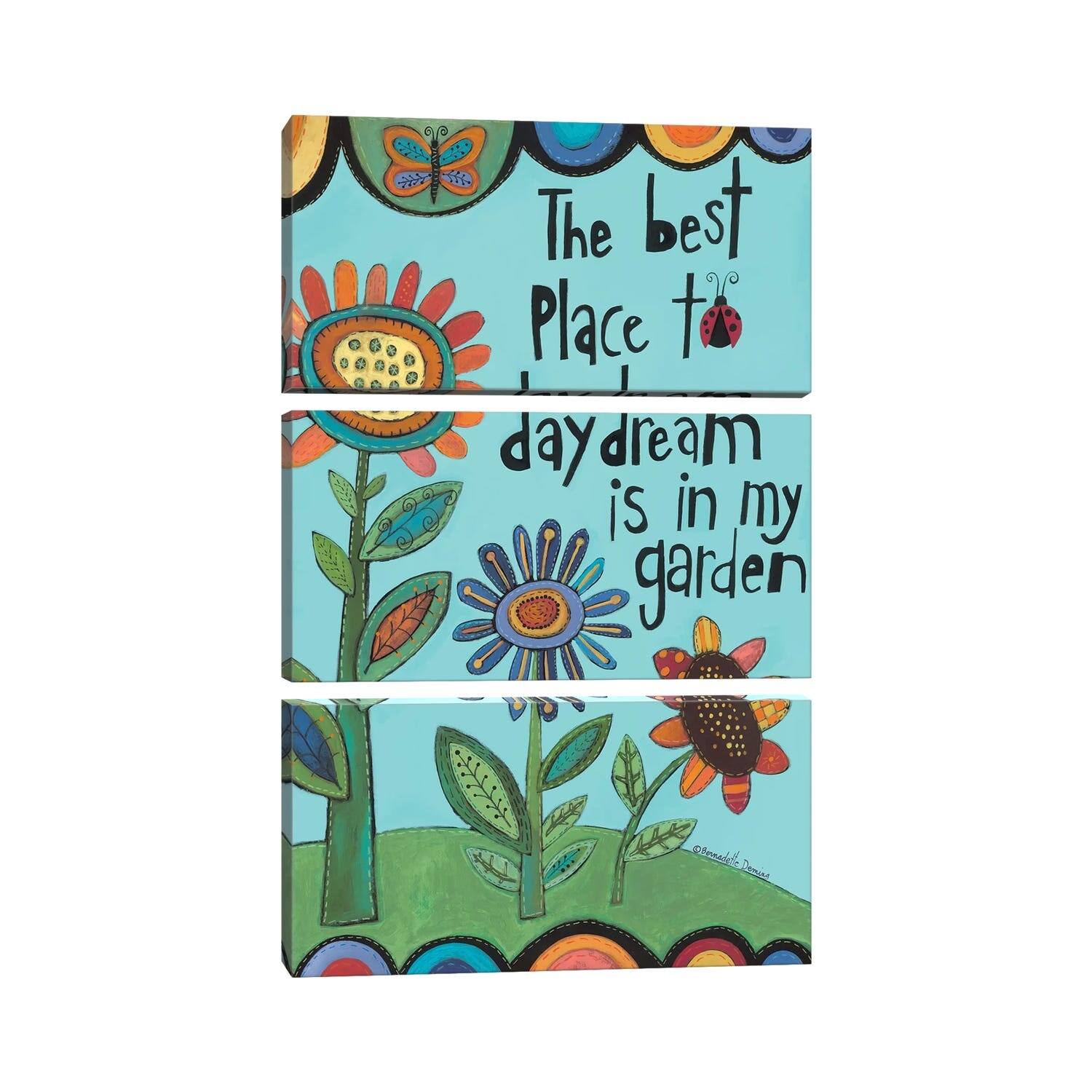 iCanvas "Daydream In My Garden" by Bernadette Deming 3Piece Wall Art